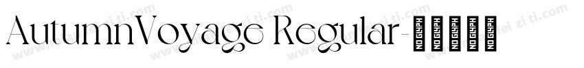 AutumnVoyage Regular字体转换